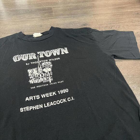 Vintage Our Town By Thornton Wilder T Shirt 90s XLarge - Picture 3 of 4